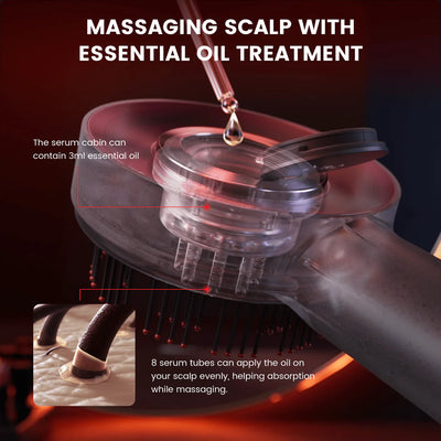 Breo Scalp3 Scalp Massaging Brush, Shiatsu Hair Scalp Massager with IPX7 Waterproof, Cordless Electric Massager for Scalp & Hair. Original